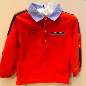 Mayoral Long sleeve button up polo shirt kids
